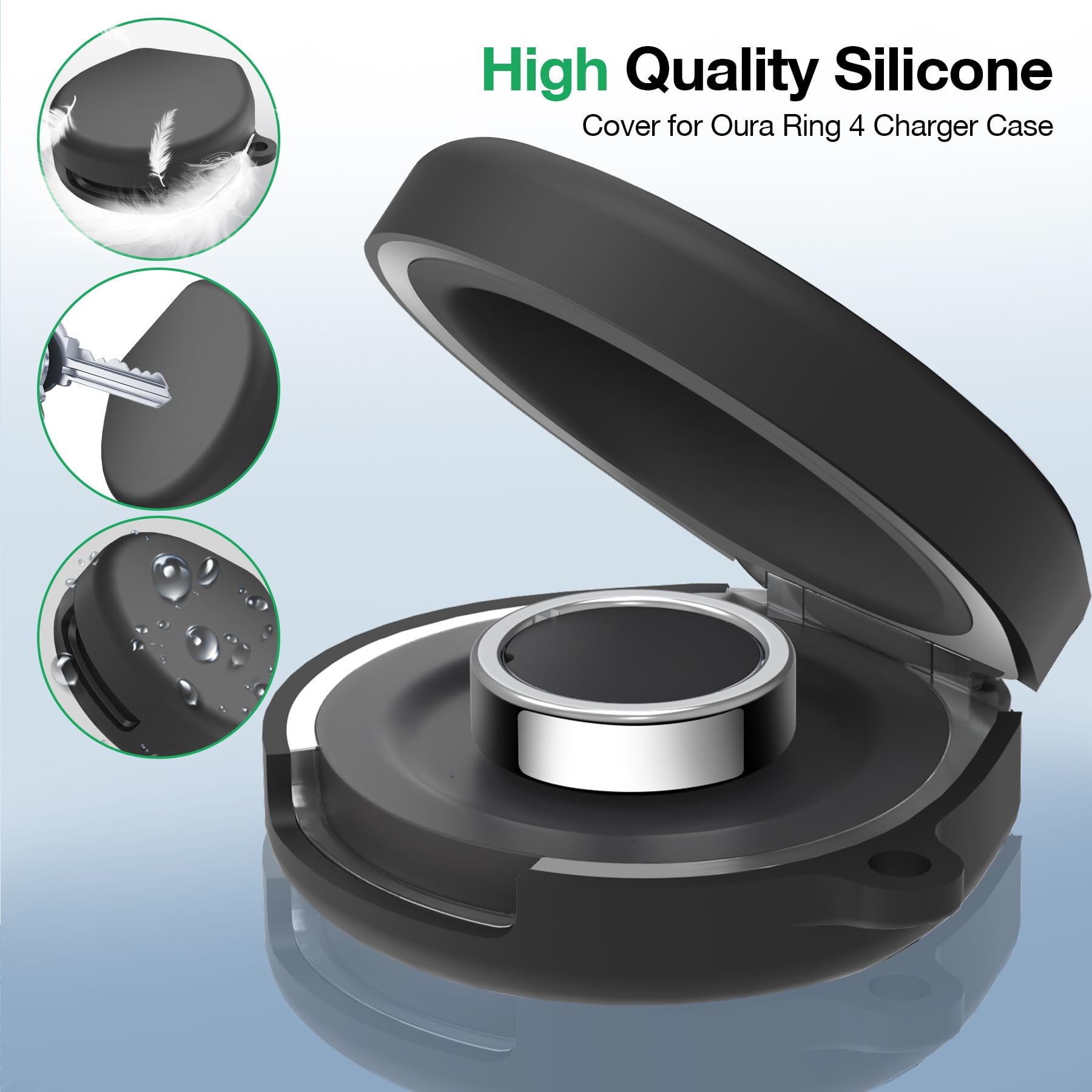 Amazon.co.jp: SZJCLTD カバー Oura Ring 4 ポータブル充電器ケース